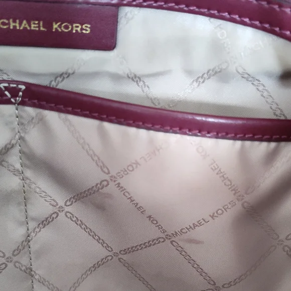 Michael Kors Brown and Burgundy Tote Bag - Picture 13 of 15